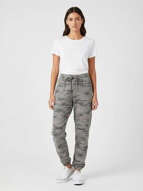 Sundry Anthropologie Sweatpants Jogger Camo Soft Pink & Grey Drawstring NWT Med